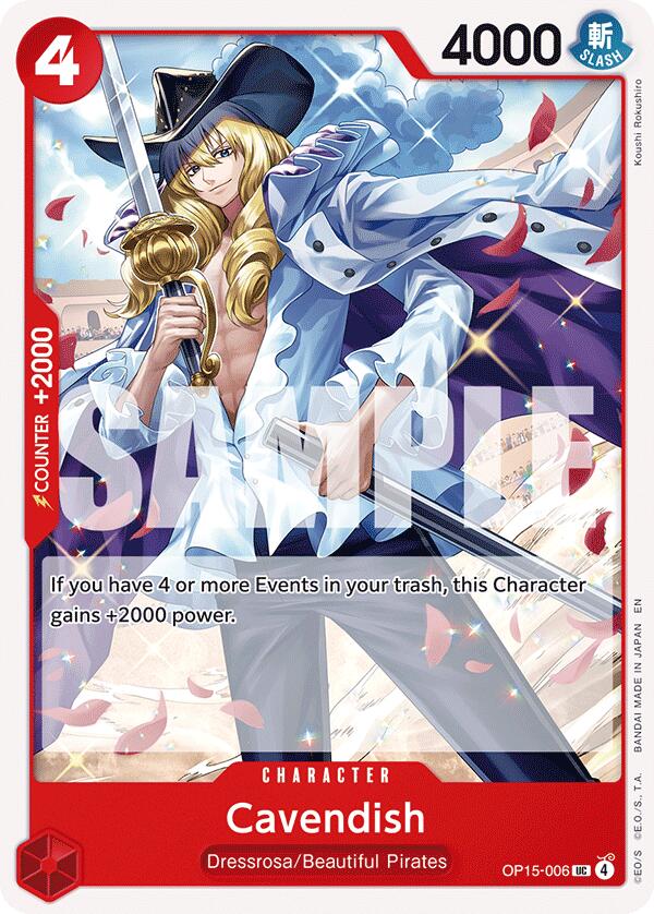 One Piece Card Game: Cavendish card image