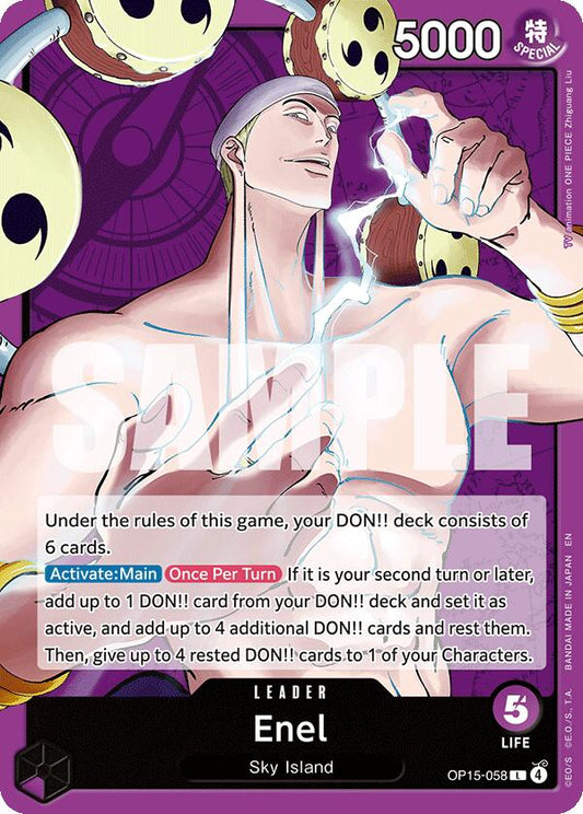 One Piece Card Game: Enel (OP15-058) card image
