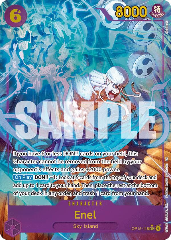 One Piece Card Game: Enel (OP15-118) (Alternate Art) card image