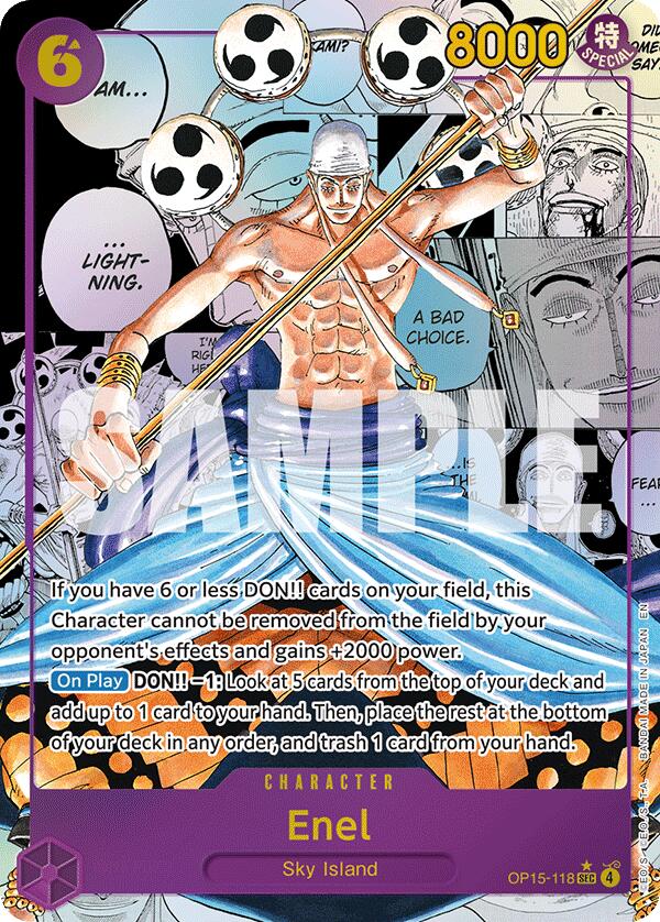 One Piece Card Game: Enel (OP15-118) (Manga) card image