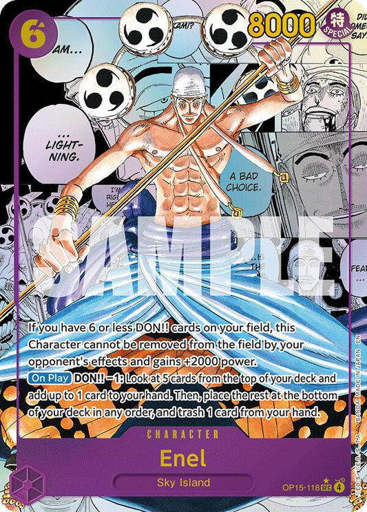 One Piece Card Game: Enel (OP15-118) (Manga) card image