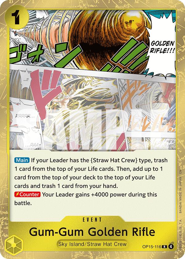 One Piece Card Game: Gum-Gum Golden Rifle card image
