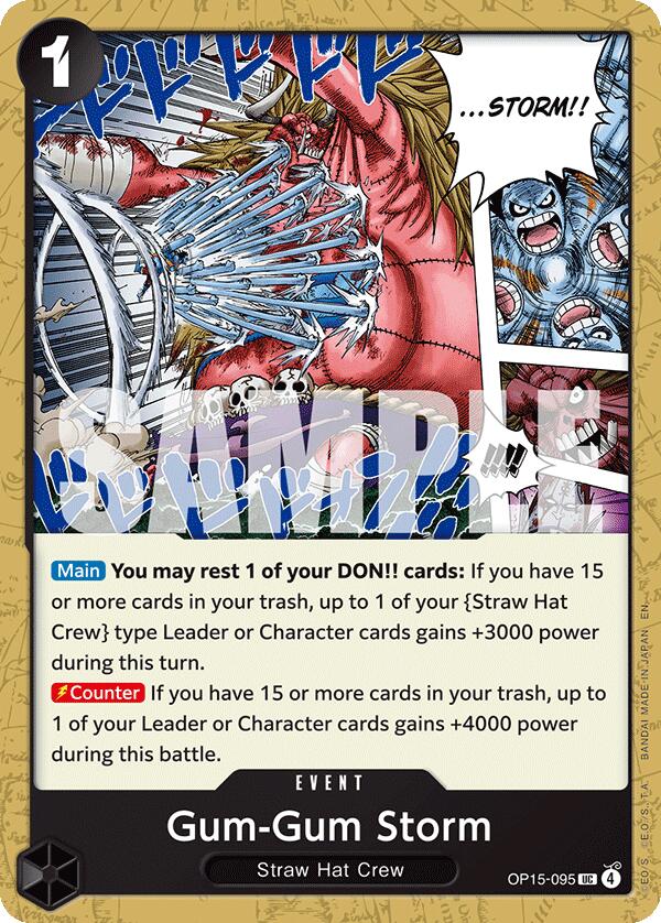 One Piece Card Game: Gum-Gum Storm card image