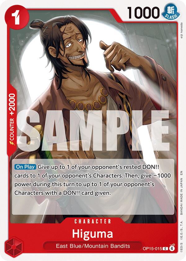 One Piece Card Game: Higuma card image