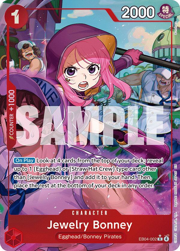 One Piece Card Game: Jewelry Bonney (EB04-002) (Alternate Art) card image