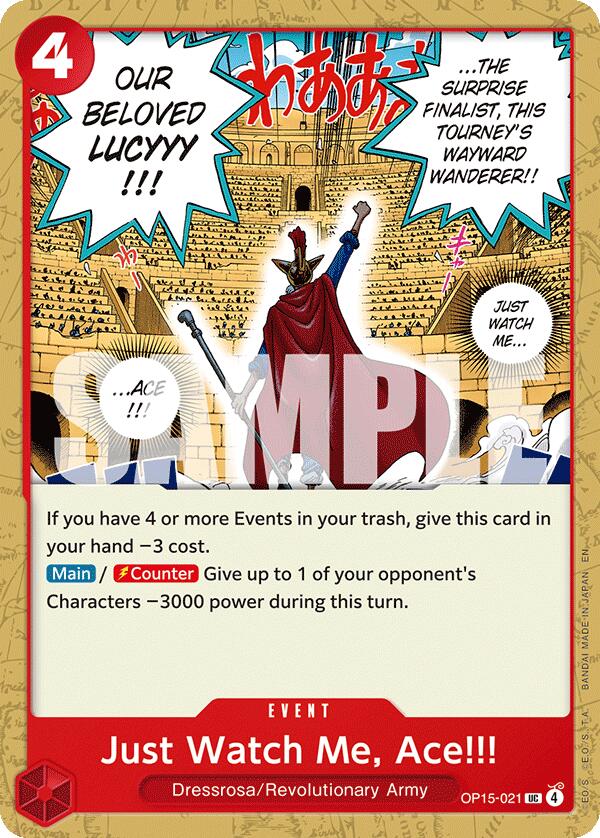 One Piece Card Game: Just Watch Me, Ace!!! card image