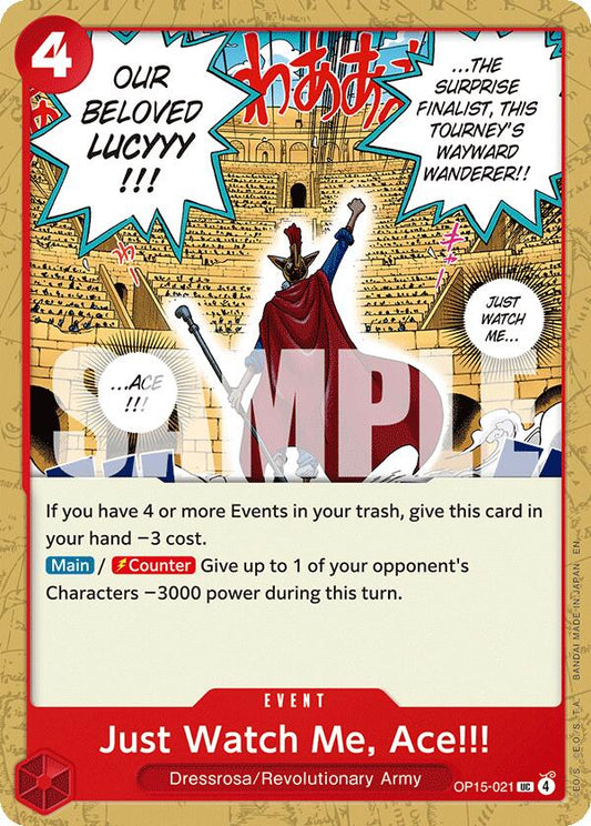 One Piece Card Game: Just Watch Me, Ace!!! card image