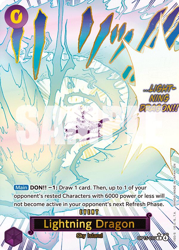 One Piece Card Game: Lightning Dragon (Alternate Art) card image