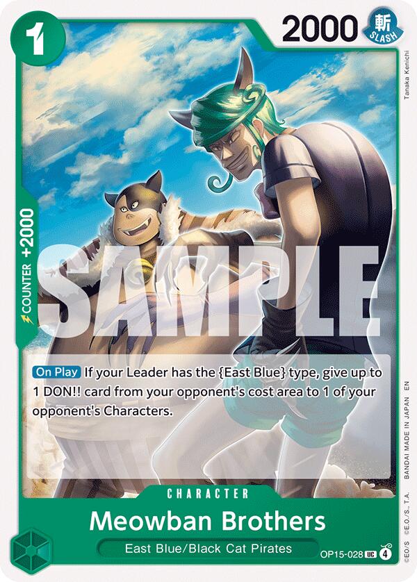 One Piece Card Game: Meowban Brothers card image