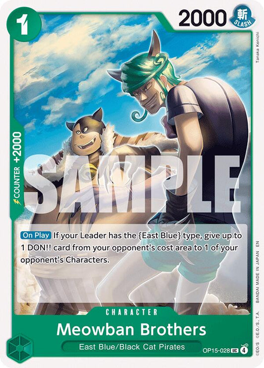 One Piece Card Game: Meowban Brothers card image