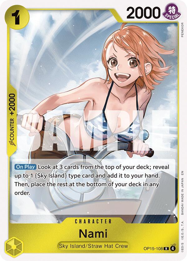 One Piece Card Game: Nami (OP15-108) card image