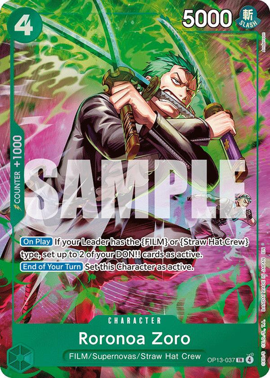 One Piece Card Game: Roronoa Zoro (OP13-037) card image