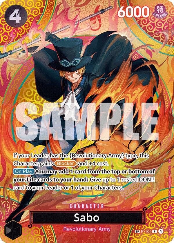One Piece Card Game: Sabo (P-105) (SP) card image