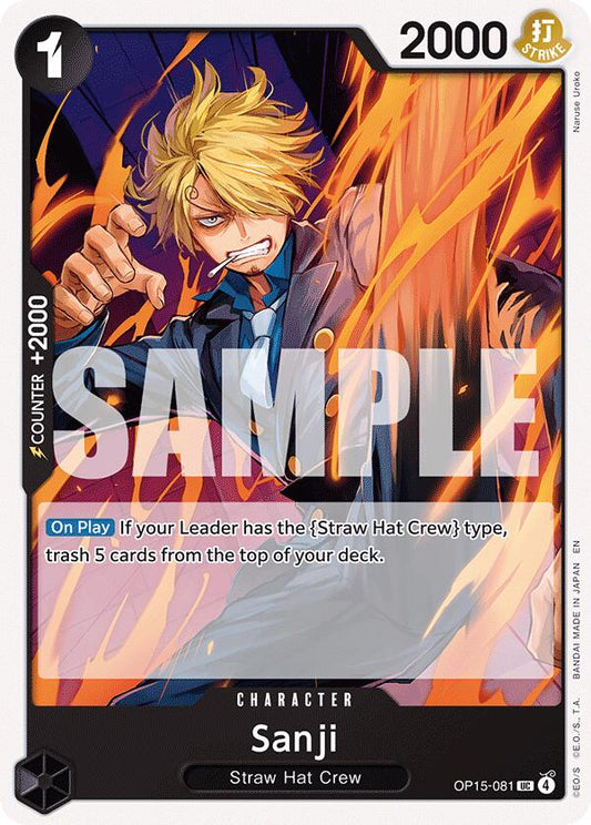 One Piece Card Game: Sanji (OP15-081) card image