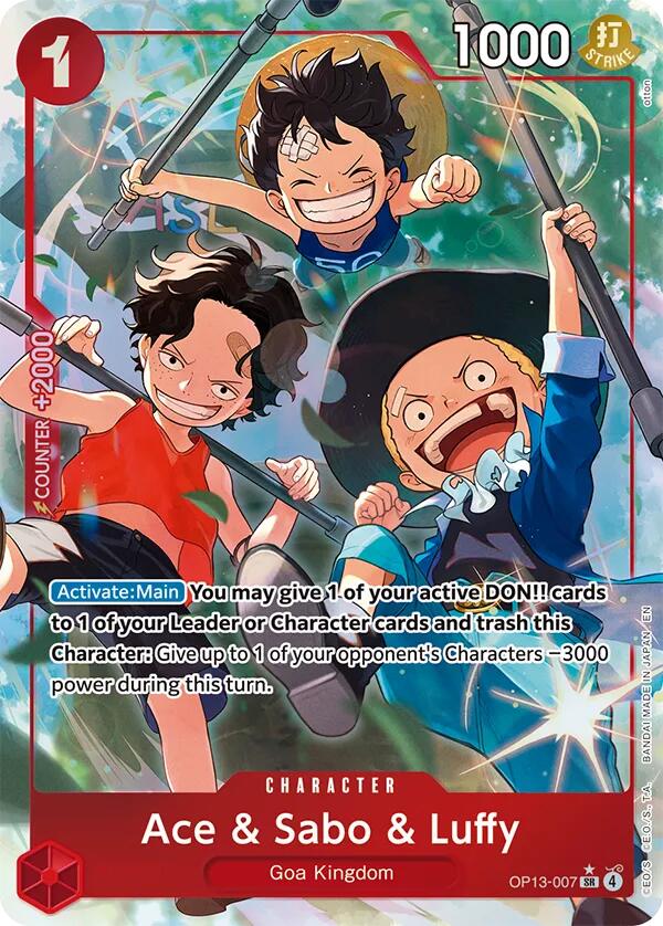 One Piece Card Game: Ace & Sabo & Luffy (Alternate Art) card image