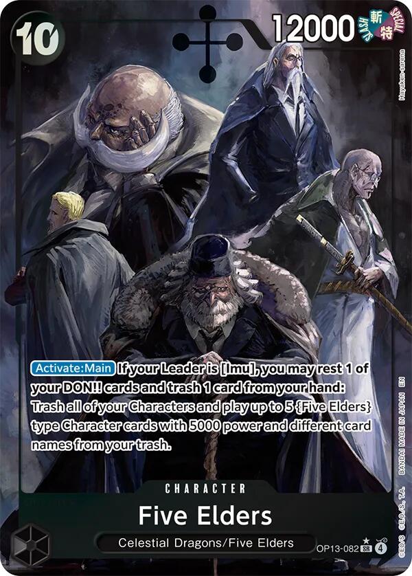 One Piece Card Game: Five Elders (Alternate Art) card image