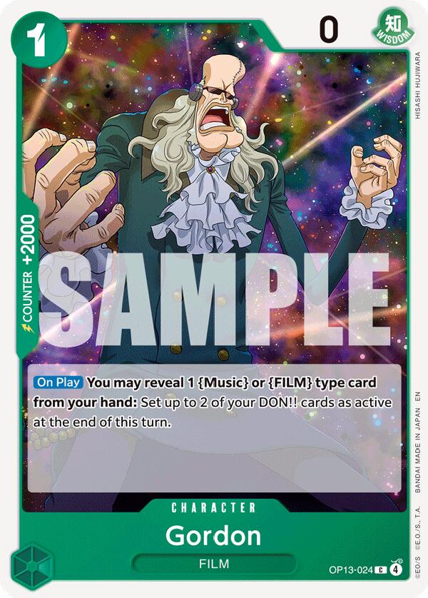 One Piece Card Game: Gordon card image