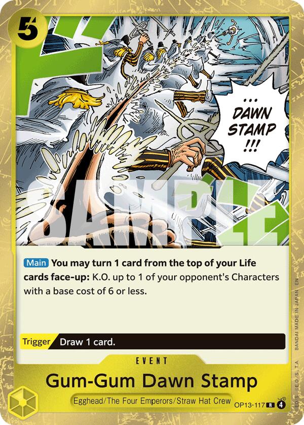 One Piece Card Game: Gum-Gum Dawn Stamp card image