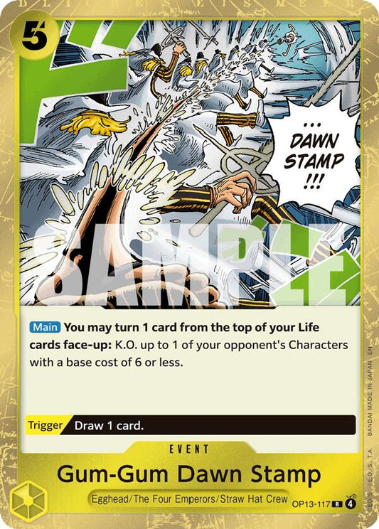 One Piece Card Game: Gum-Gum Dawn Stamp card image