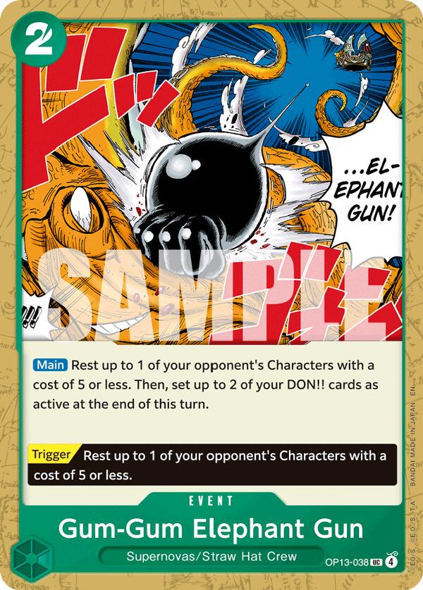 One Piece Card Game: Gum-Gum Elephant Gun card image