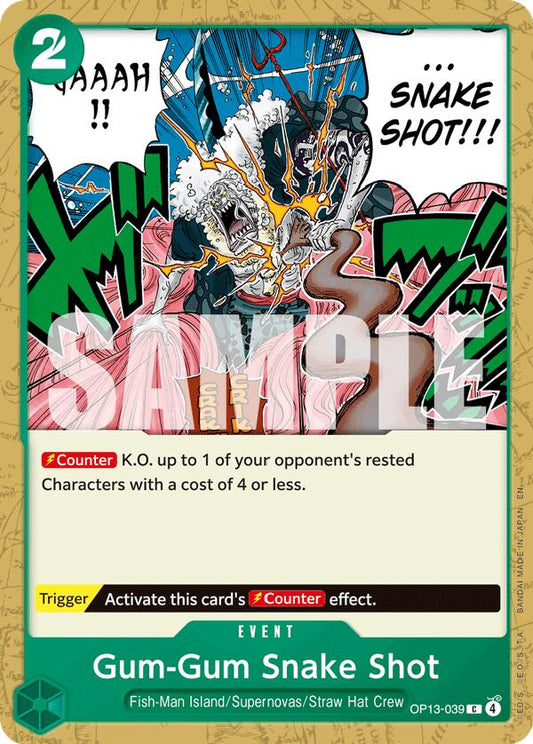 One Piece Card Game: Gum-Gum Snake Shot card image