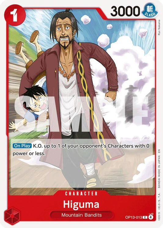 One Piece Card Game: Higuma card image