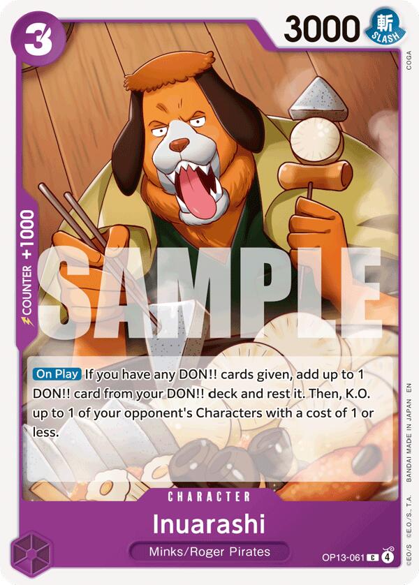 One Piece Card Game: Inuarashi card image