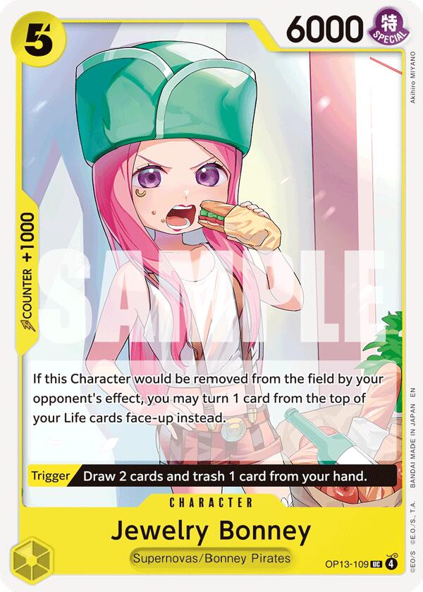 One Piece Card Game: Jewelry Bonney (109) card image