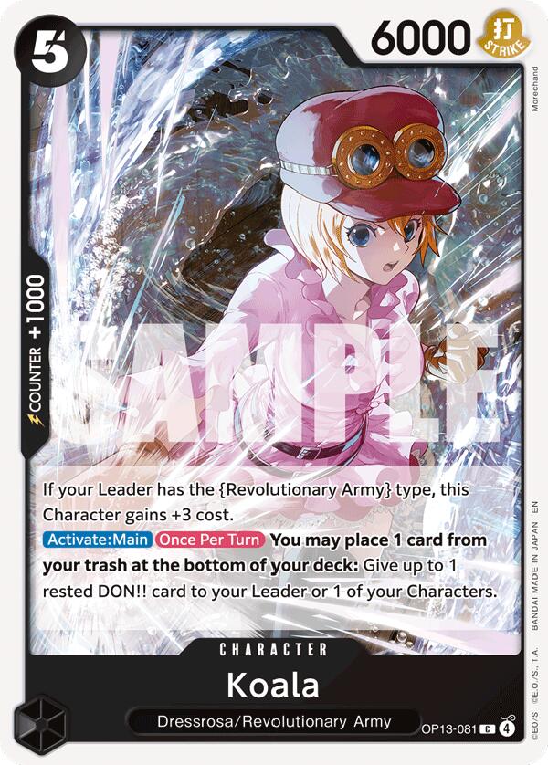 One Piece Card Game: Koala card image