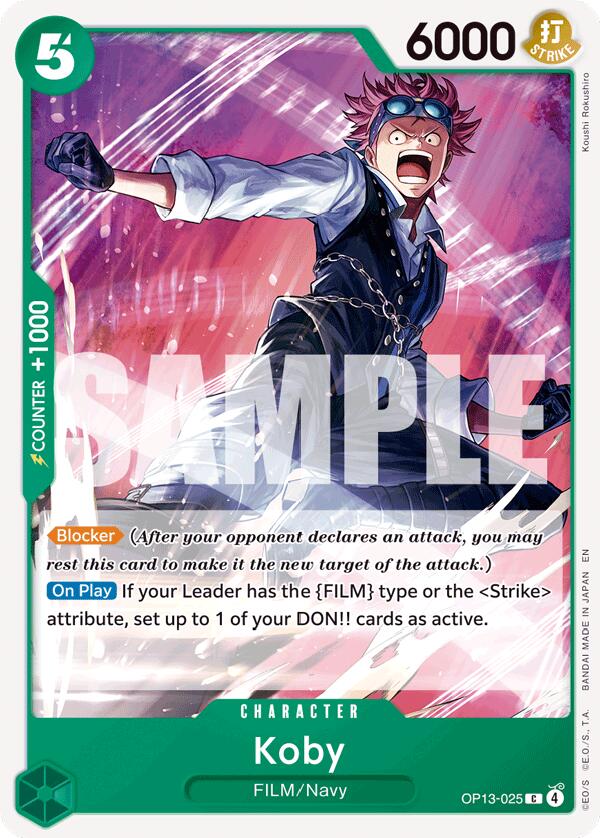 One Piece Card Game: Koby card image