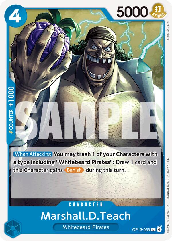 One Piece Card Game: Marshall.D.Teach card image