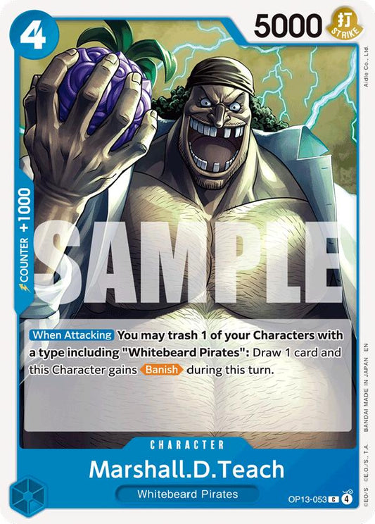 One Piece Card Game: Marshall.D.Teach card image