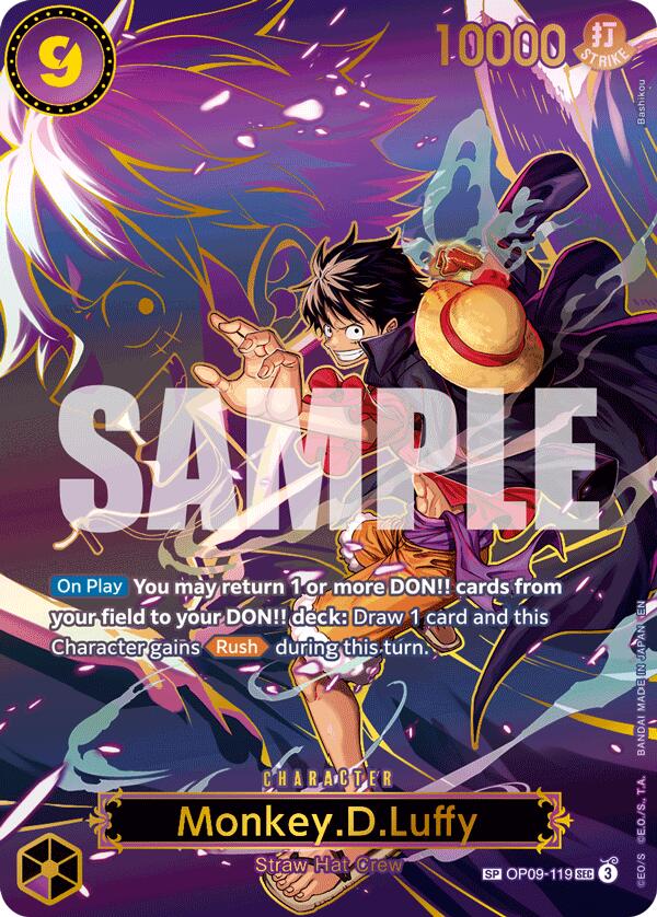 One Piece Card Game: Monkey.D.Luffy - OP09-119 (SP) card image