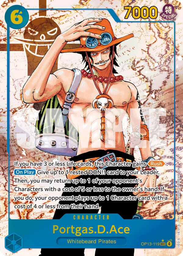 One Piece Card Game: Portgas.D.Ace (119) (Parallel) card image