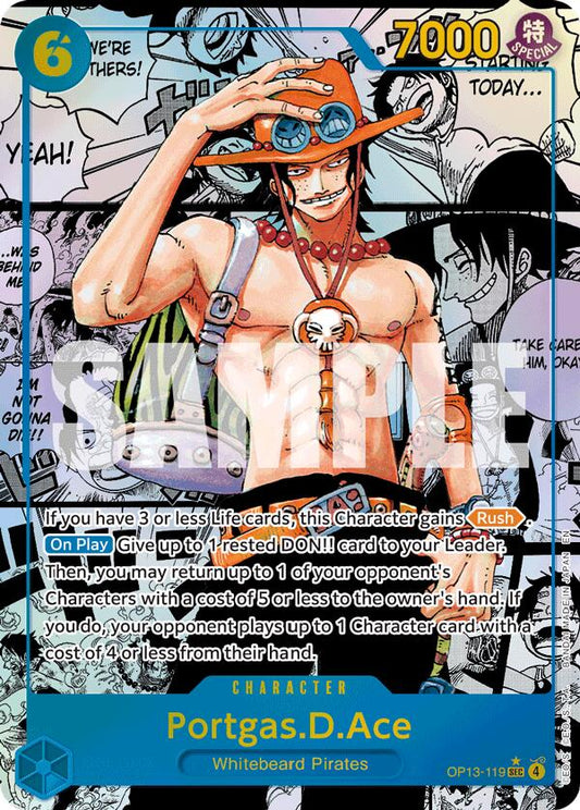 One Piece Card Game: Portgas.D.Ace (119) (Super Alternate Art) card image