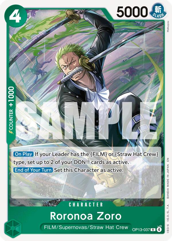 One Piece Card Game: Roronoa Zoro card image
