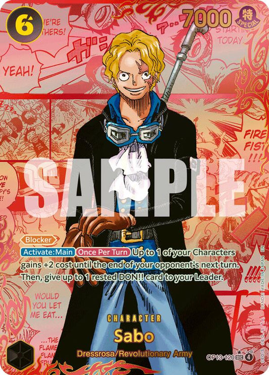 One Piece Card Game: Sabo (120) (Red Super Alternate Art) card image