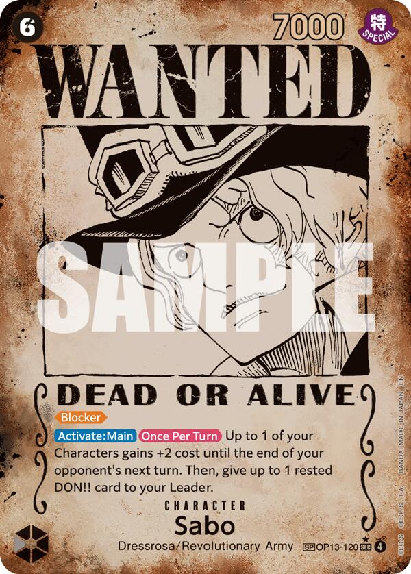 One Piece Card Game: Sabo (120) (Wanted Poster) card image