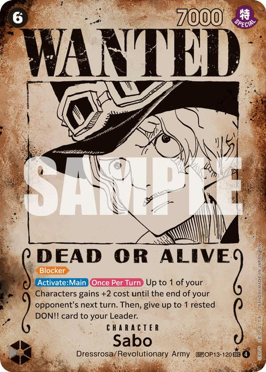 One Piece Card Game: Sabo (120) (Wanted Poster) card image