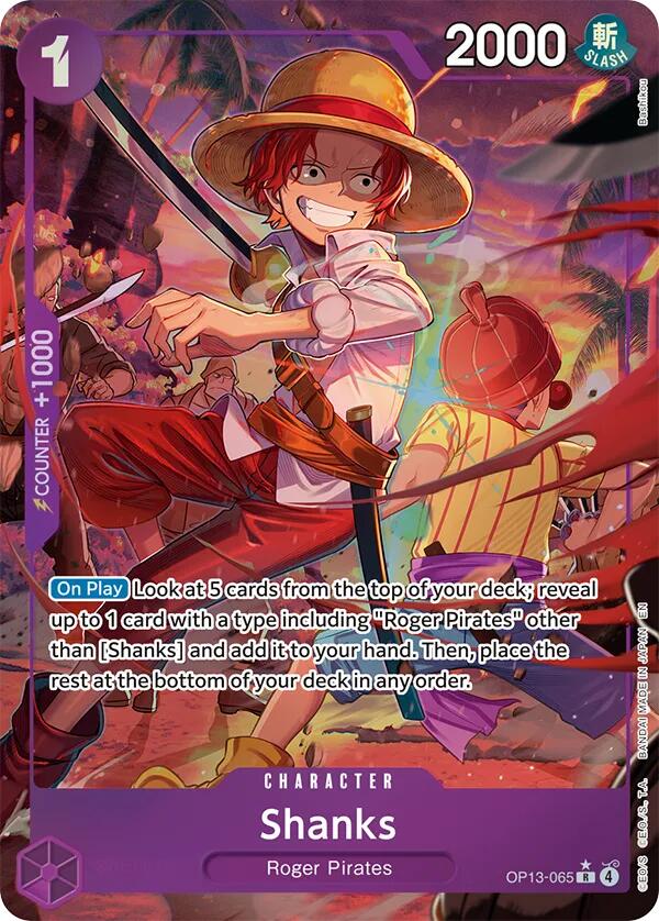 One Piece Card Game: Shanks (065) (Alternate Art) card image