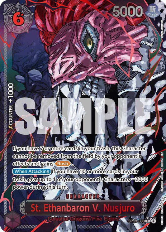 One Piece Card Game: St. Ethanbaron V. Nusjuro (Parallel) card image
