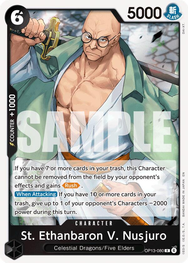 One Piece Card Game: St. Ethanbaron V. Nusjuro card image