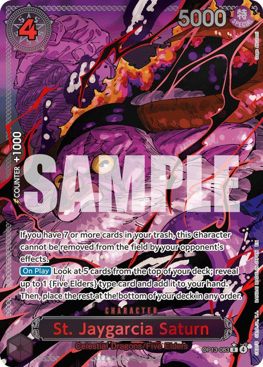One Piece Card Game: St. Jaygarcia Saturn (Parallel) card image