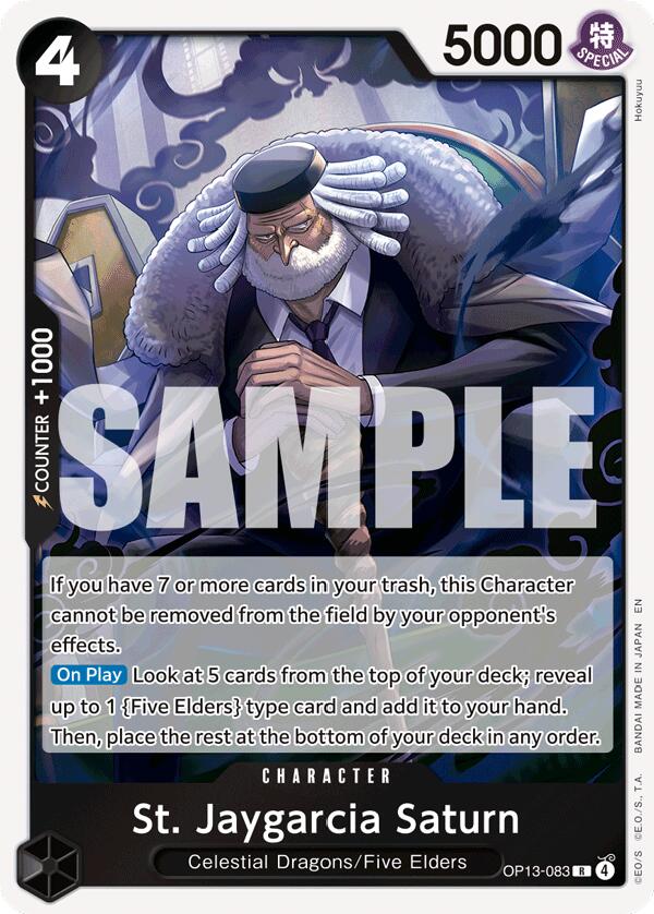 One Piece Card Game: St. Jaygarcia Saturn card image