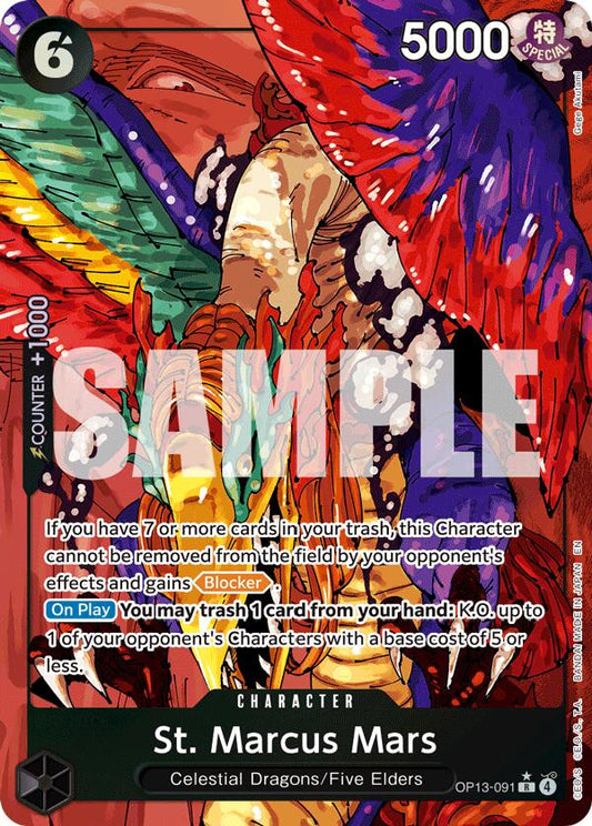 One Piece Card Game: St. Marcus Mars (Alternate Art) card image