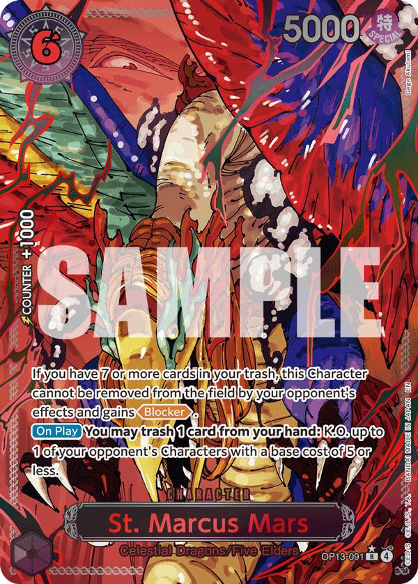 One Piece Card Game: St. Marcus Mars (Parallel) card image