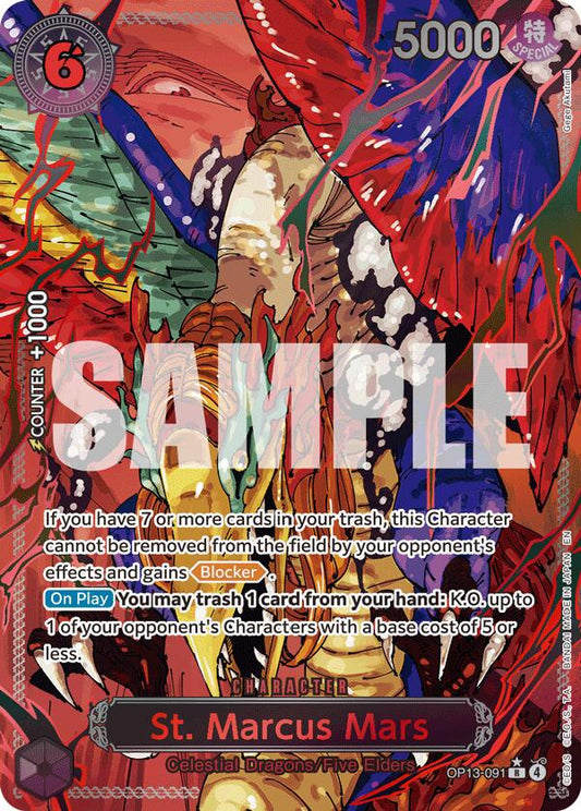 One Piece Card Game: St. Marcus Mars (Parallel) card image