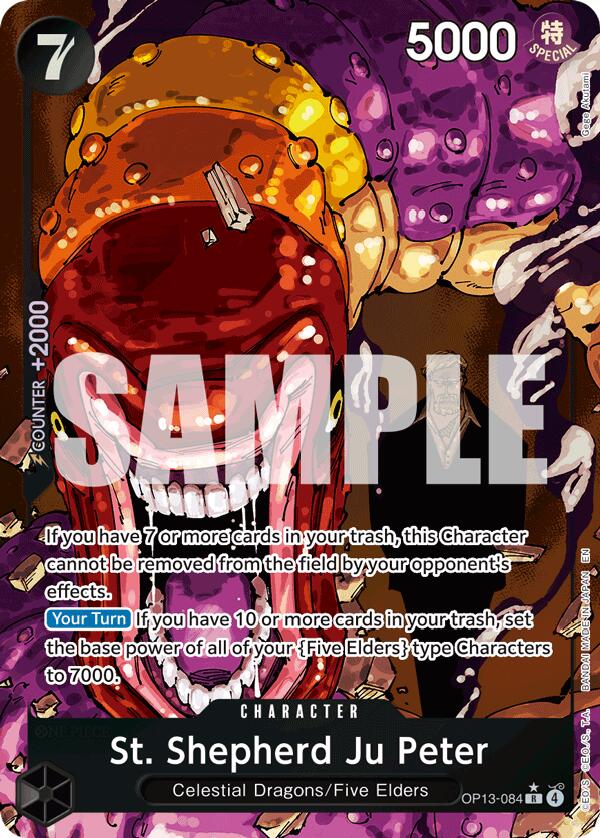 One Piece Card Game: St. Shepherd Ju Peter (Alternate Art) card image
