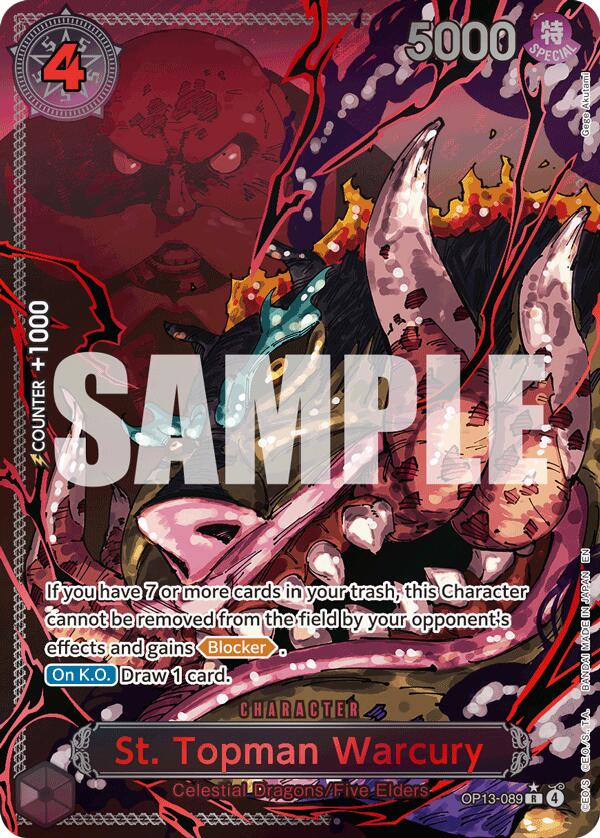 One Piece Card Game: St. Topman Warcury (Parallel) card image