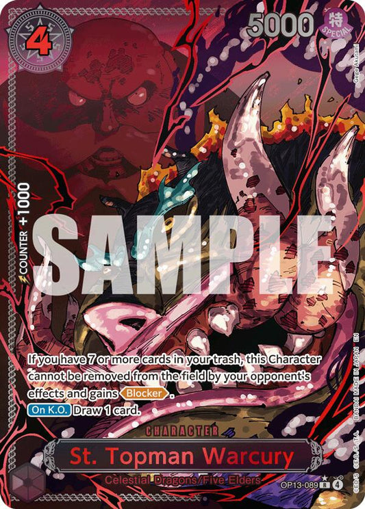 One Piece Card Game: St. Topman Warcury (Parallel) card image